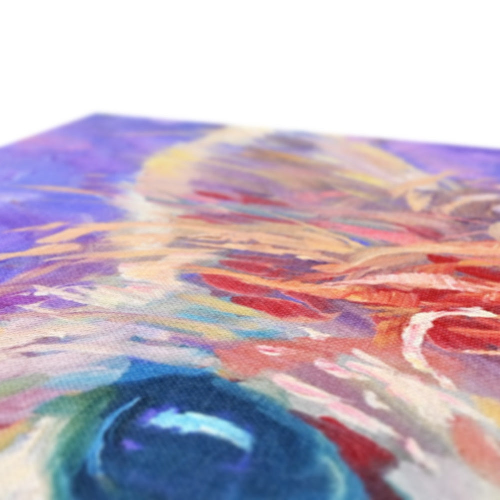 Chiquitita Canvas - - susan gardner - uk artist - colourful animal art