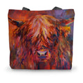 Islay Canvas Tote Bag - - susan gardner - uk artist - colourful animal art