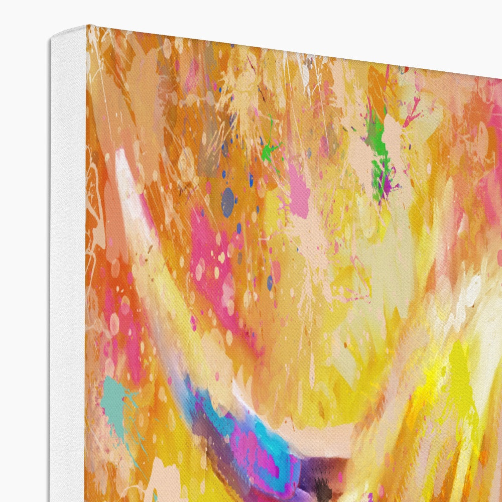 Brodie Canvas - Animal Art by Susan Gardner - Contemporary Expressionist - Colourful Fine Art