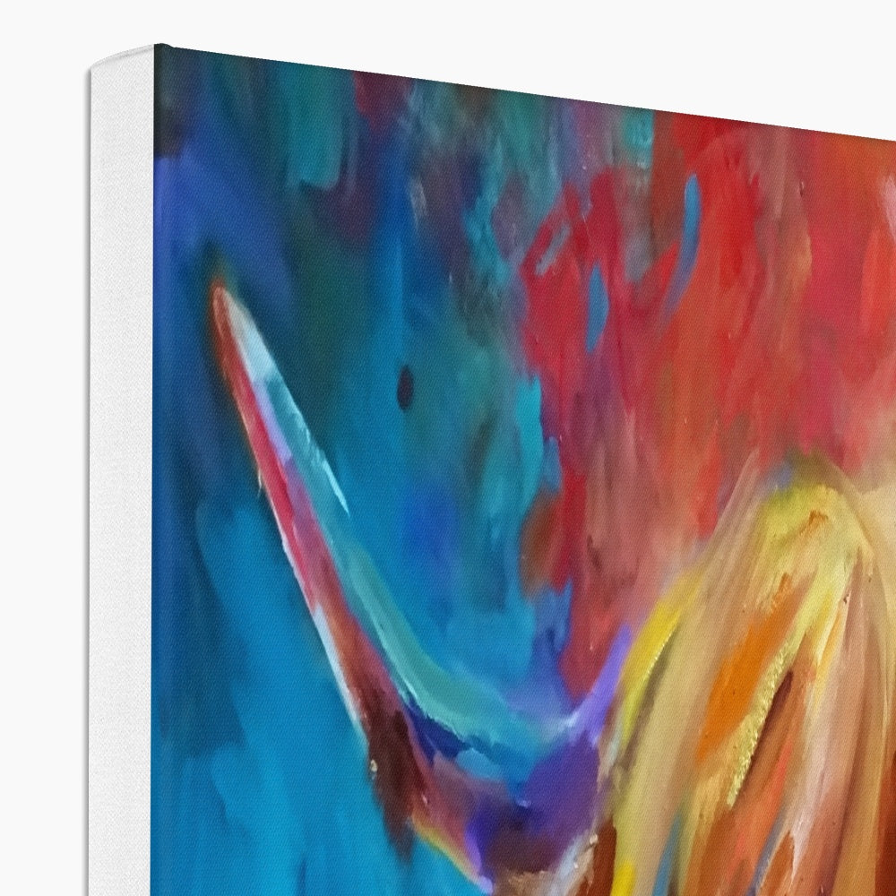 Ross Canvas - - susan gardner - uk artist - colourful animal art