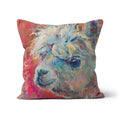 Party Animal Cushion - - susan gardner - uk artist - colourful animal art