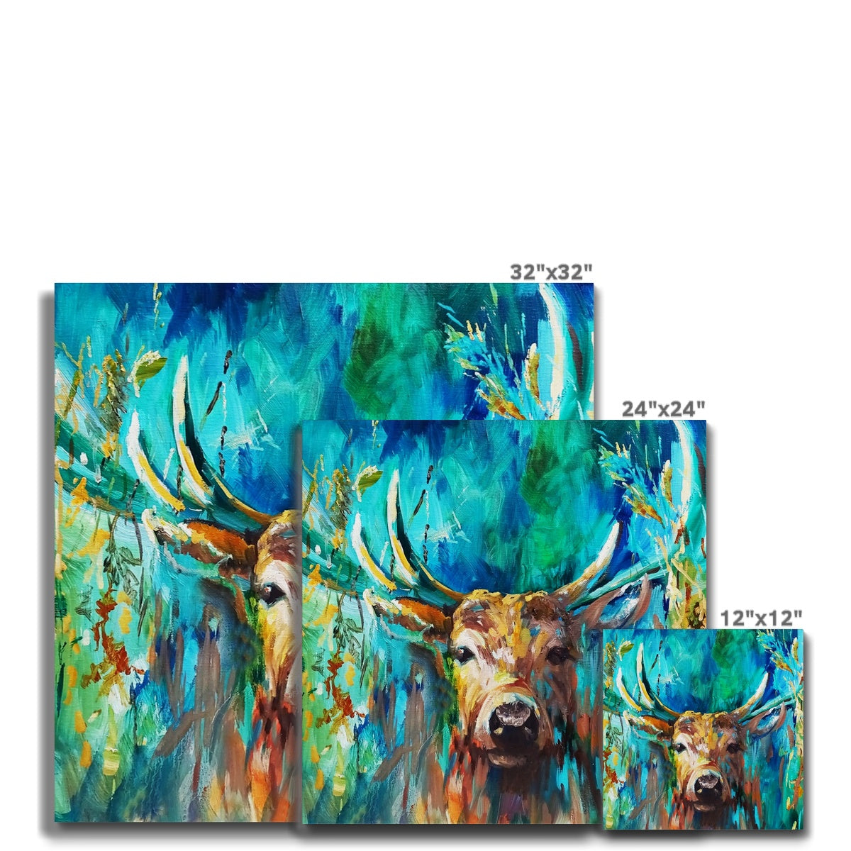 Forest Light Canvas - Animal Art by Susan Gardner - Contemporary Expressionist - Colourful Fine Art