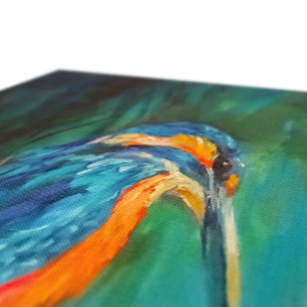 Summer Rushes Canvas - - susan gardner - uk artist - colourful animal art