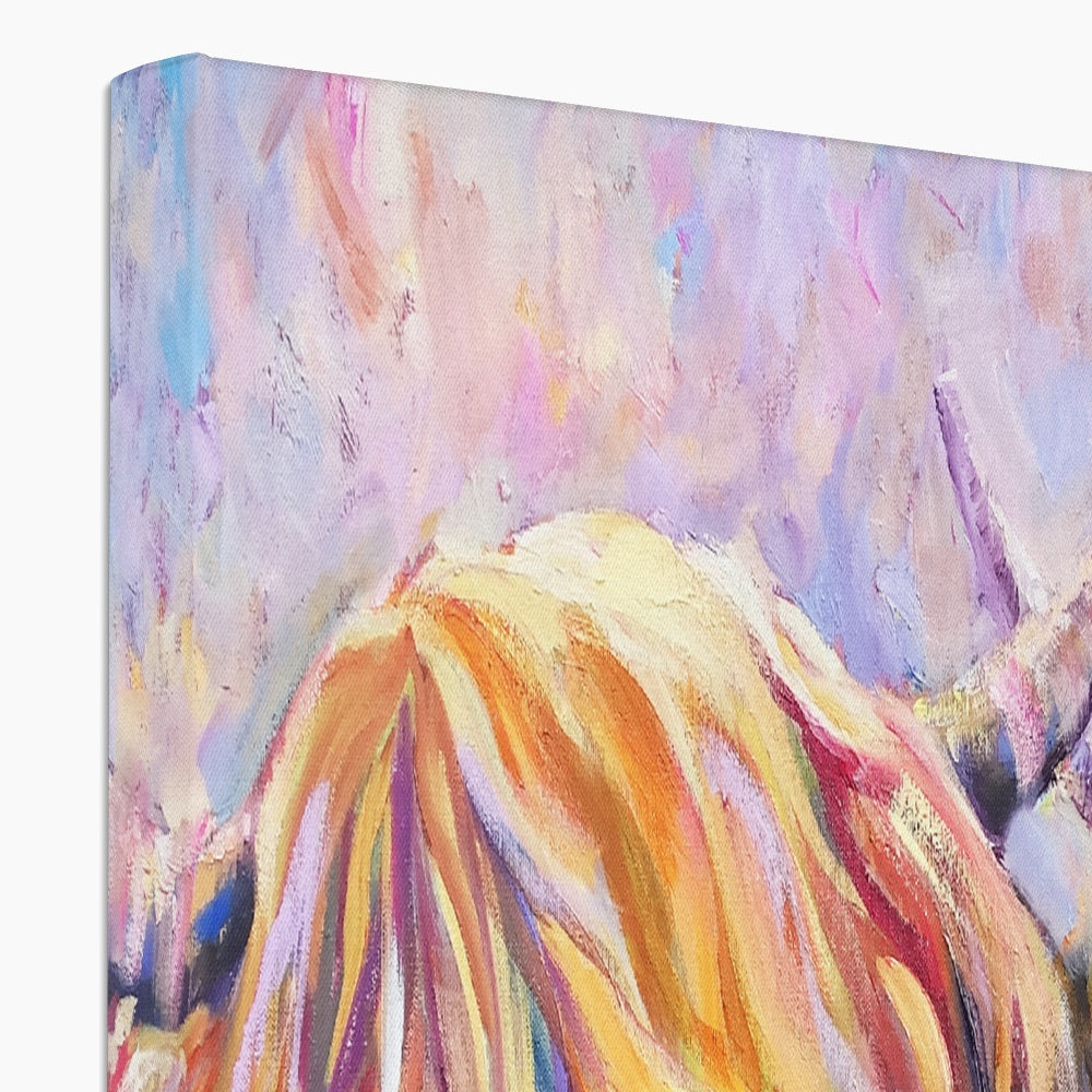 Fiddich and Spey Canvas - - susan gardner - uk artist - colourful animal art