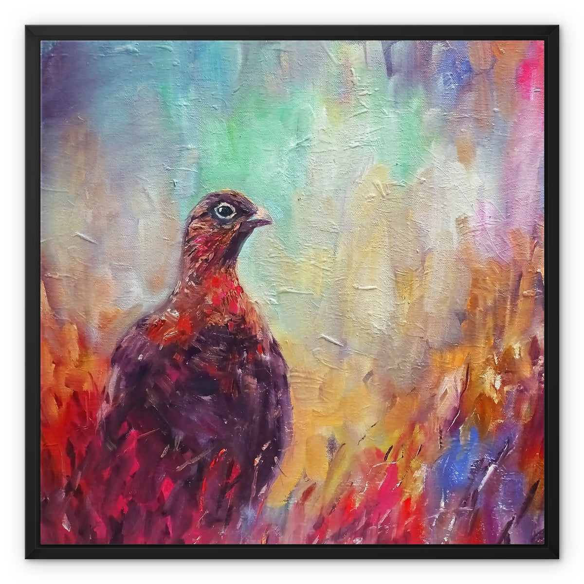 grouse painting framed