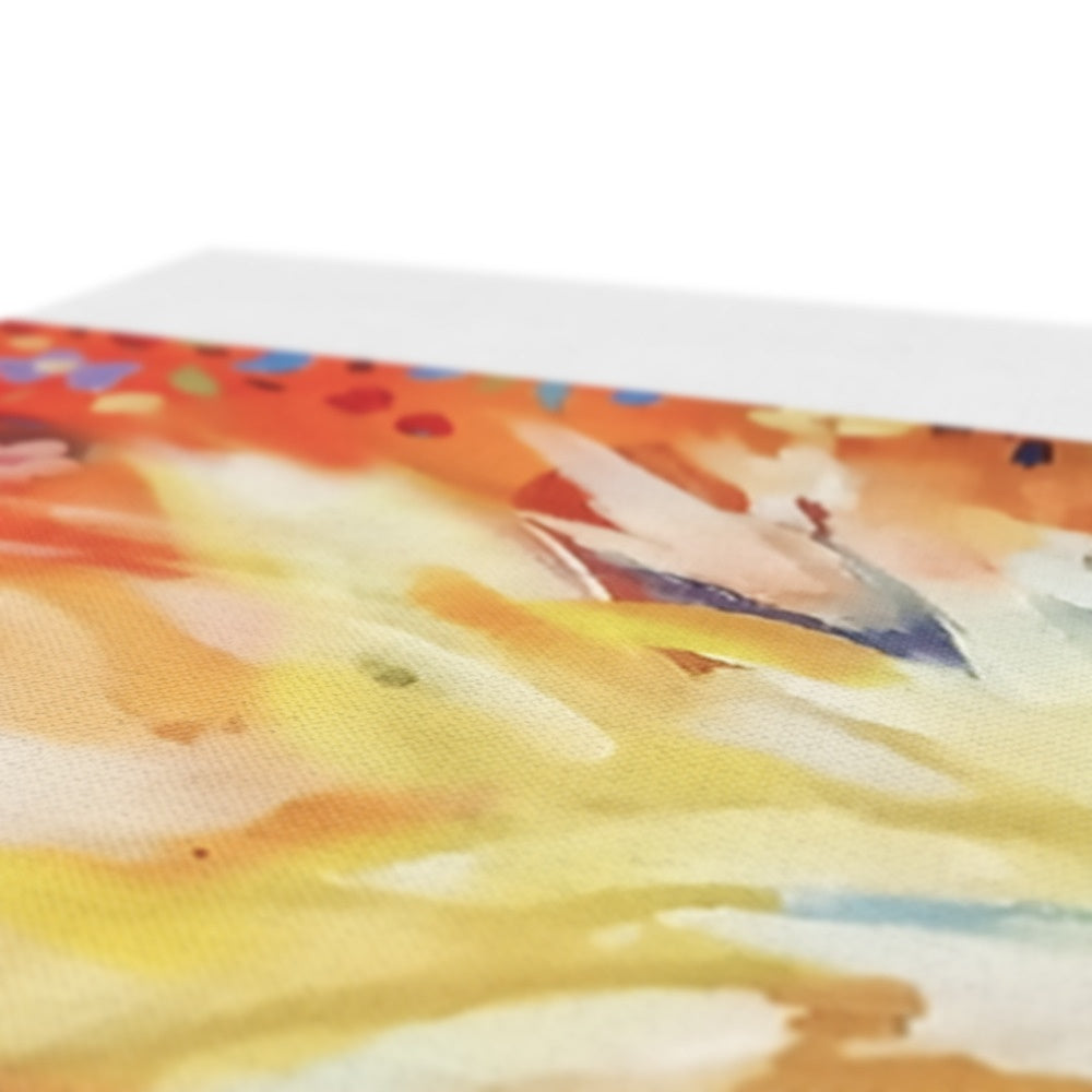 Love Alpaca Canvas - - susan gardner - uk artist - colourful animal art