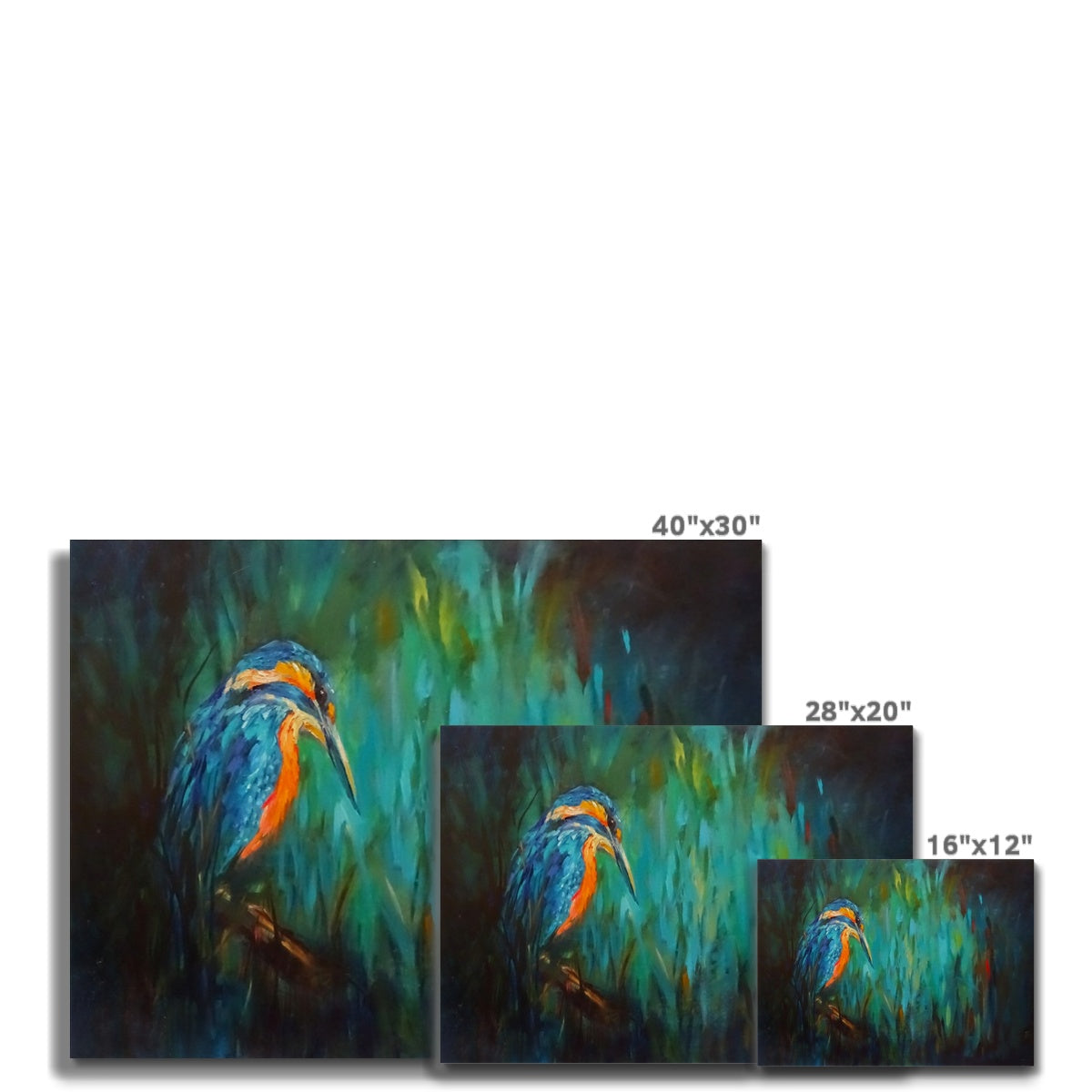 Summer Rushes Canvas - - susan gardner - uk artist - colourful animal art