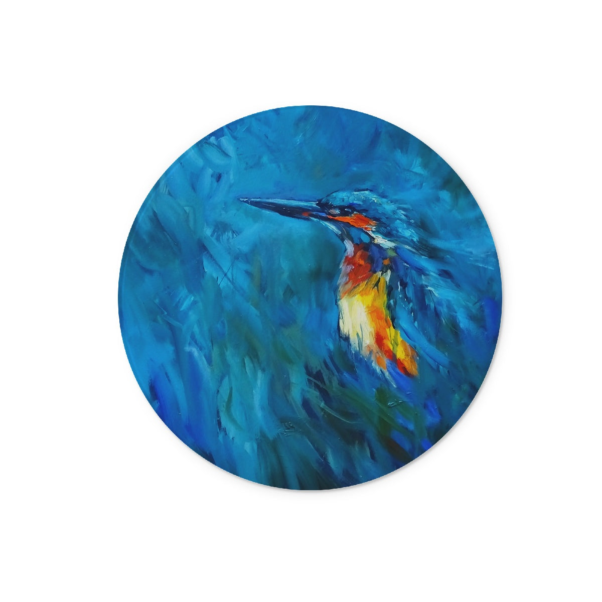 River Sparkle Glass Chopping Board - Animal Art by Susan Gardner - Contemporary Expressionist - Colourful Fine Art