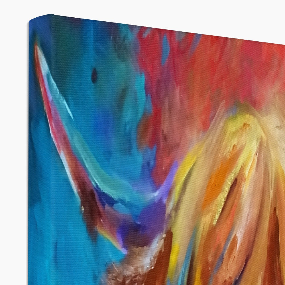 Ross Canvas - - susan gardner - uk artist - colourful animal art