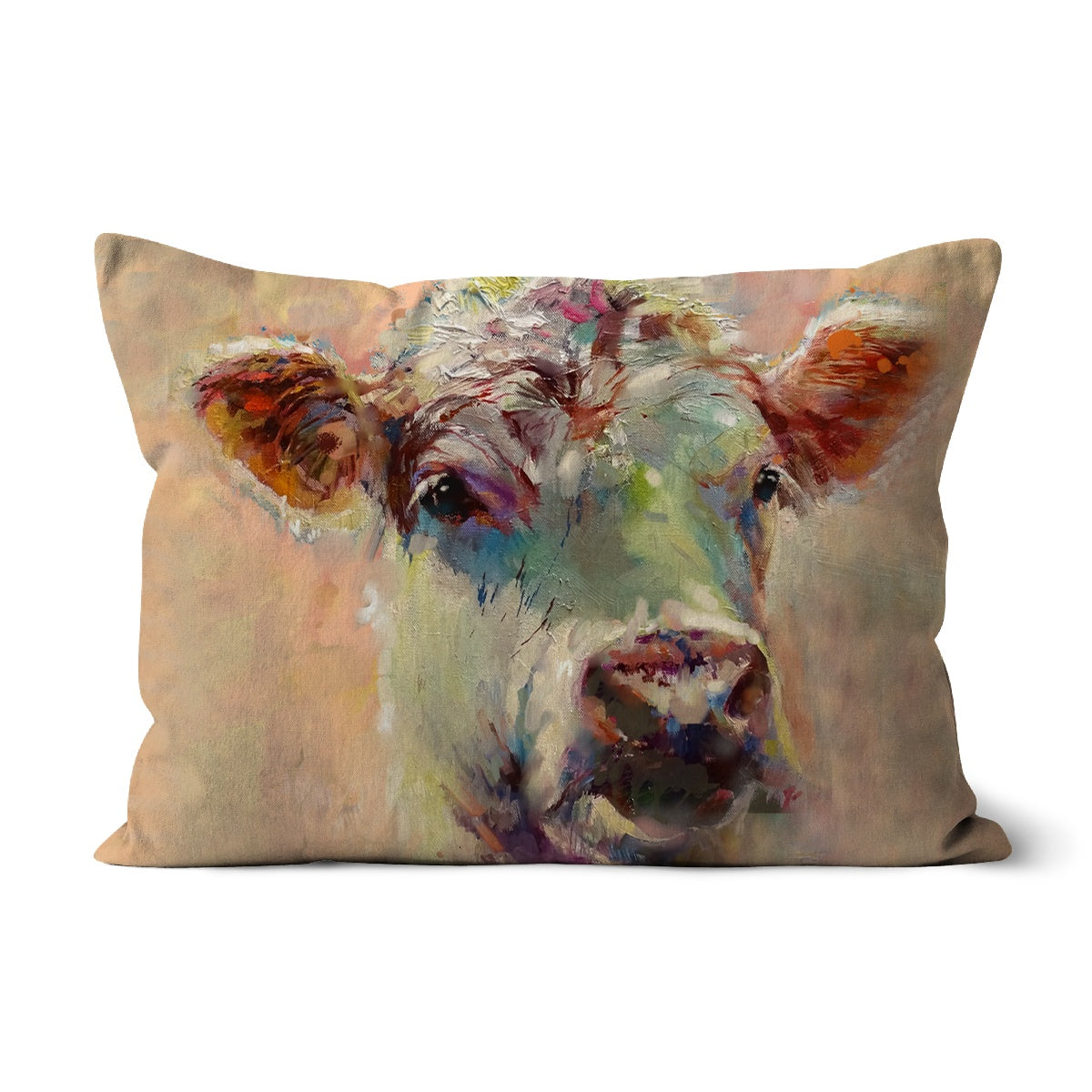 Blossom  Cushion - Animal Art by Susan Gardner - Contemporary Expressionist - Colourful Fine Art
