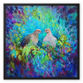 It Had To Be You Framed Canvas - - susan gardner - uk artist - colourful animal art