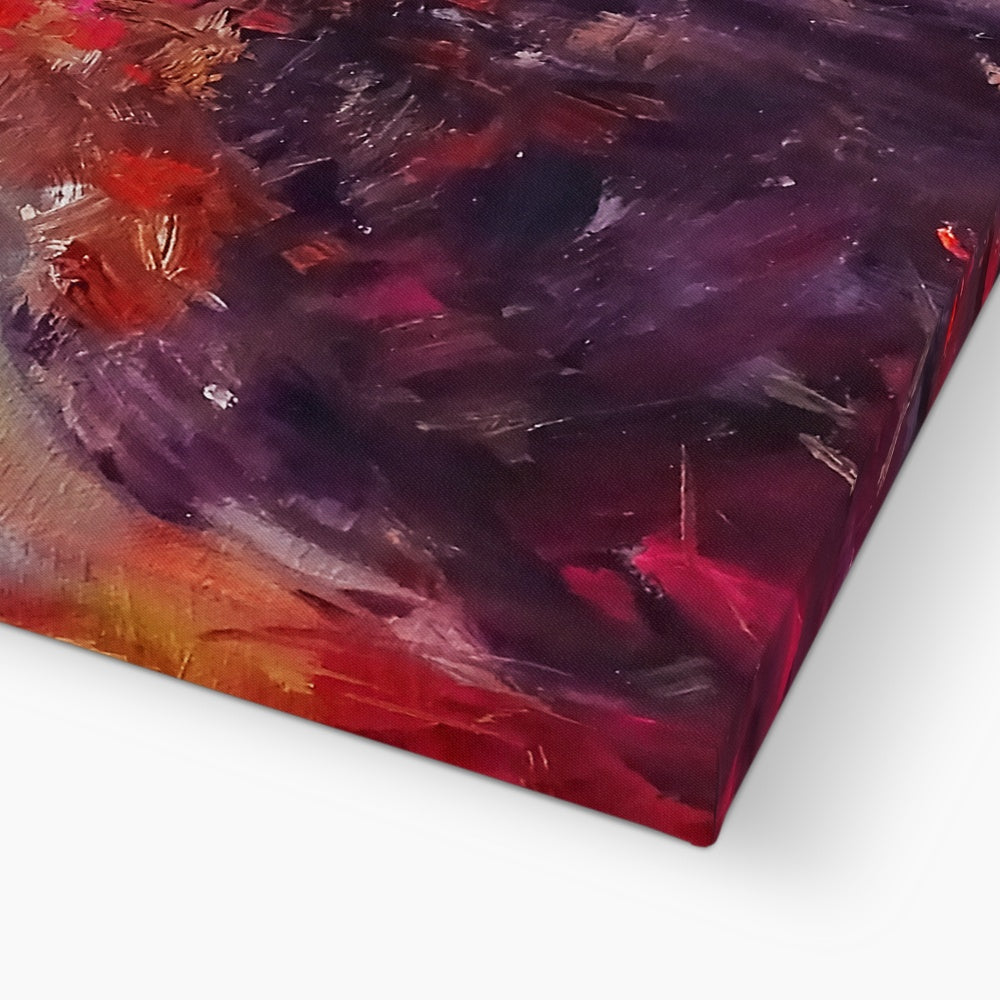 Little Grouse Canvas - Animal Art by Susan Gardner - Contemporary Expressionist - Colourful Fine Art