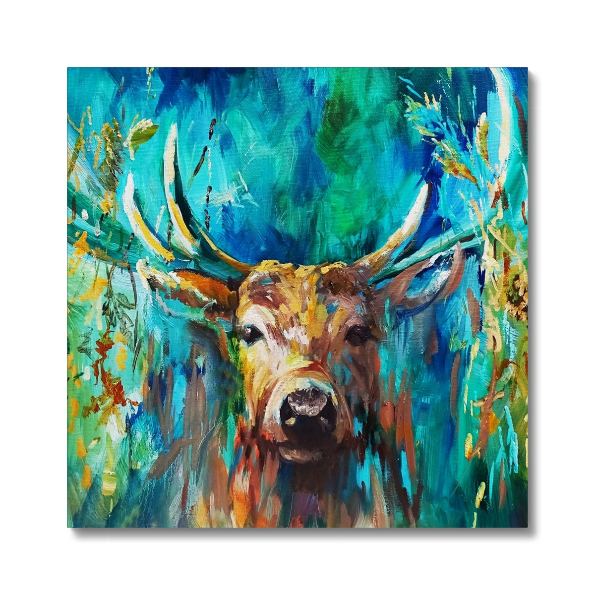 Forest Light Canvas - Animal Art by Susan Gardner - Contemporary Expressionist - Colourful Fine Art