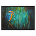 Summer Rushes Framed Canvas - - susan gardner - uk artist - colourful animal art