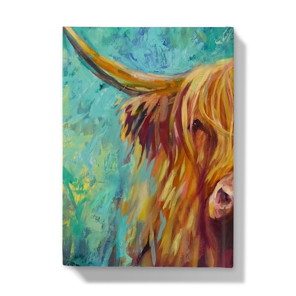 Kirriemuir Hardback Journal - - susan gardner - uk artist - colourful animal art