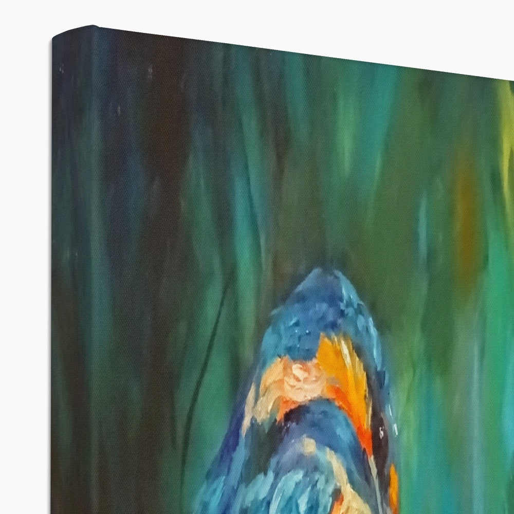 Summer Rushes Canvas - - susan gardner - uk artist - colourful animal art