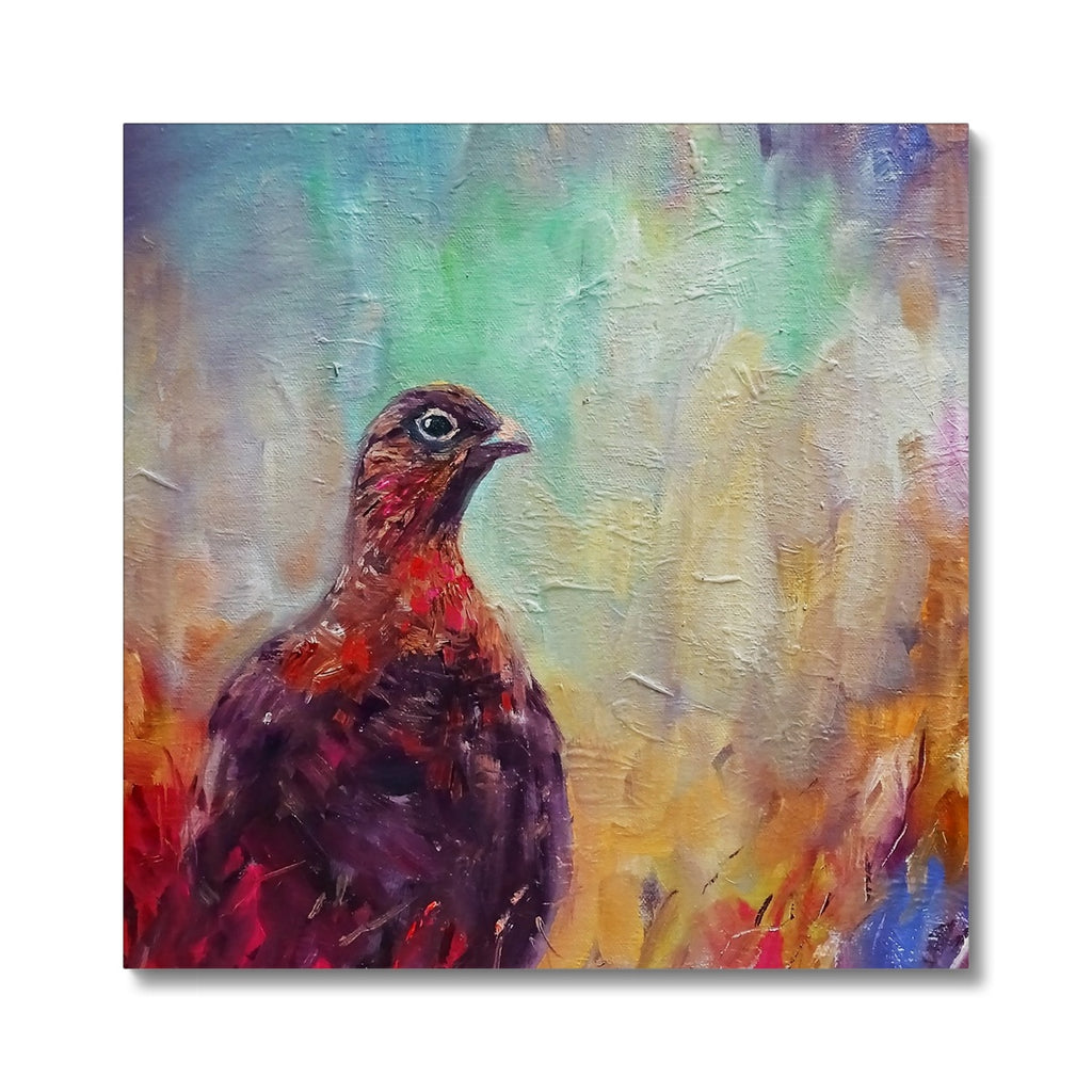 grouse canvas print