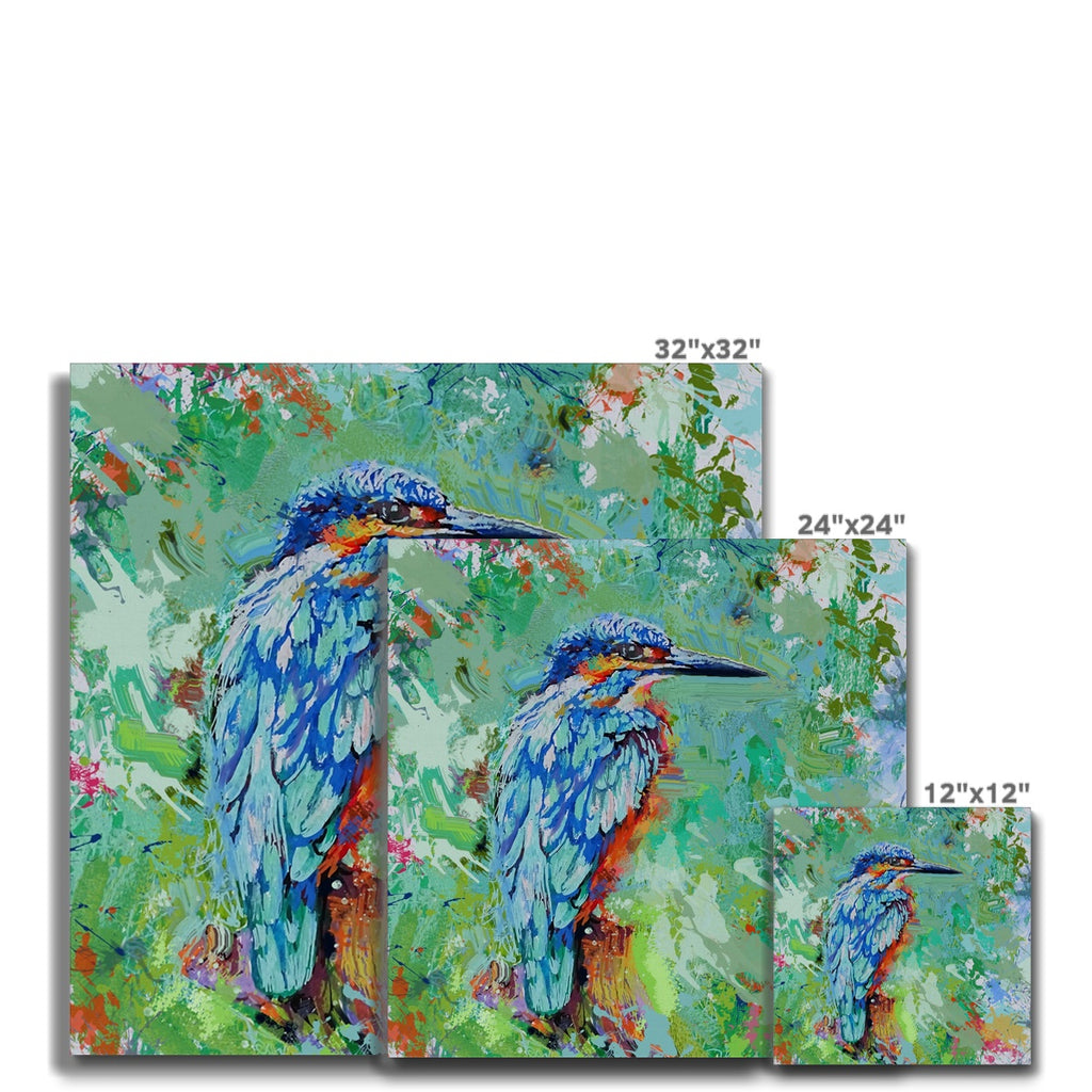 Aqua Splash Canvas - Animal Art by Susan Gardner - Contemporary Expressionist - Colourful Fine Art