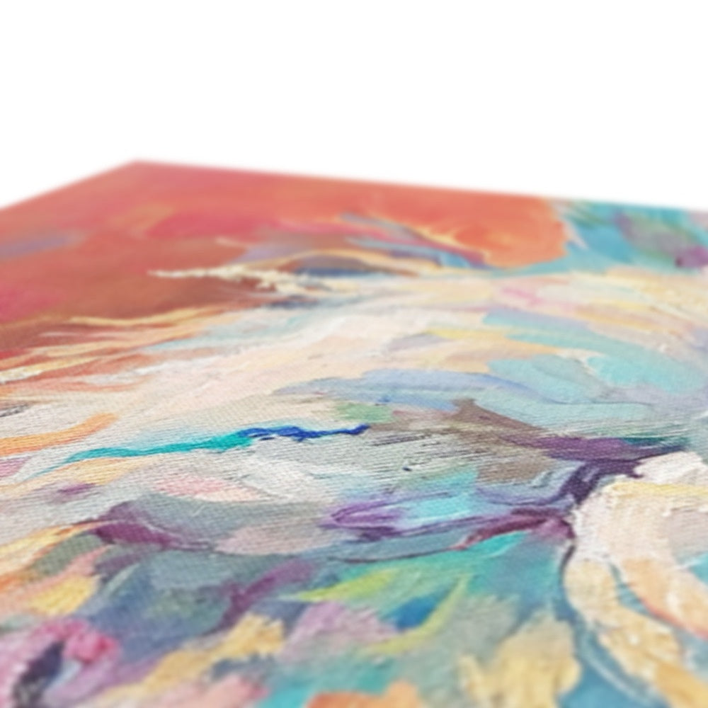 Party Animal Canvas - - susan gardner - uk artist - colourful animal art