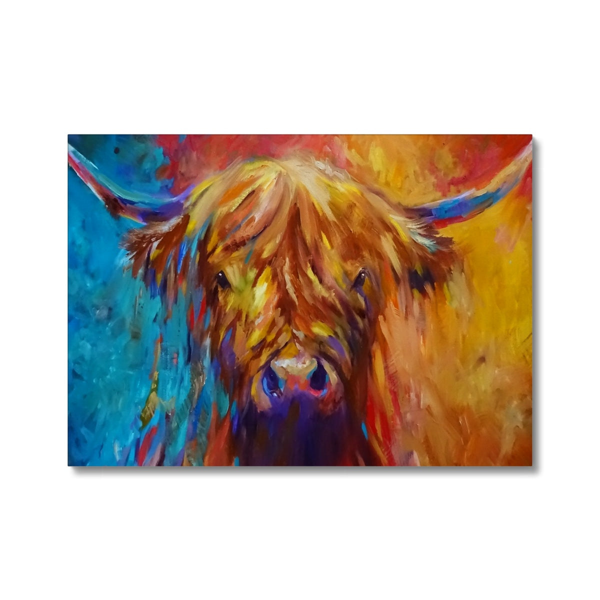 Ross Canvas - - susan gardner - uk artist - colourful animal art