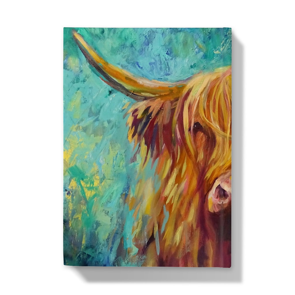 Kirriemuir Hardback Journal - - susan gardner - uk artist - colourful animal art
