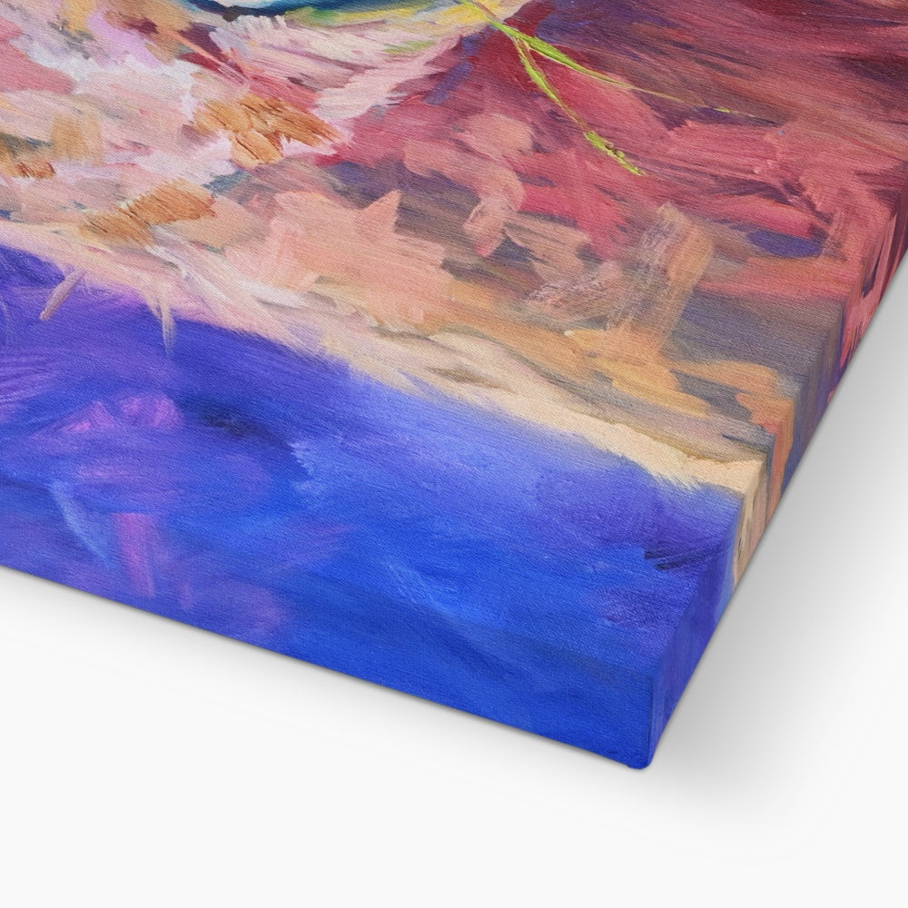 Chiquitita Canvas - - susan gardner - uk artist - colourful animal art