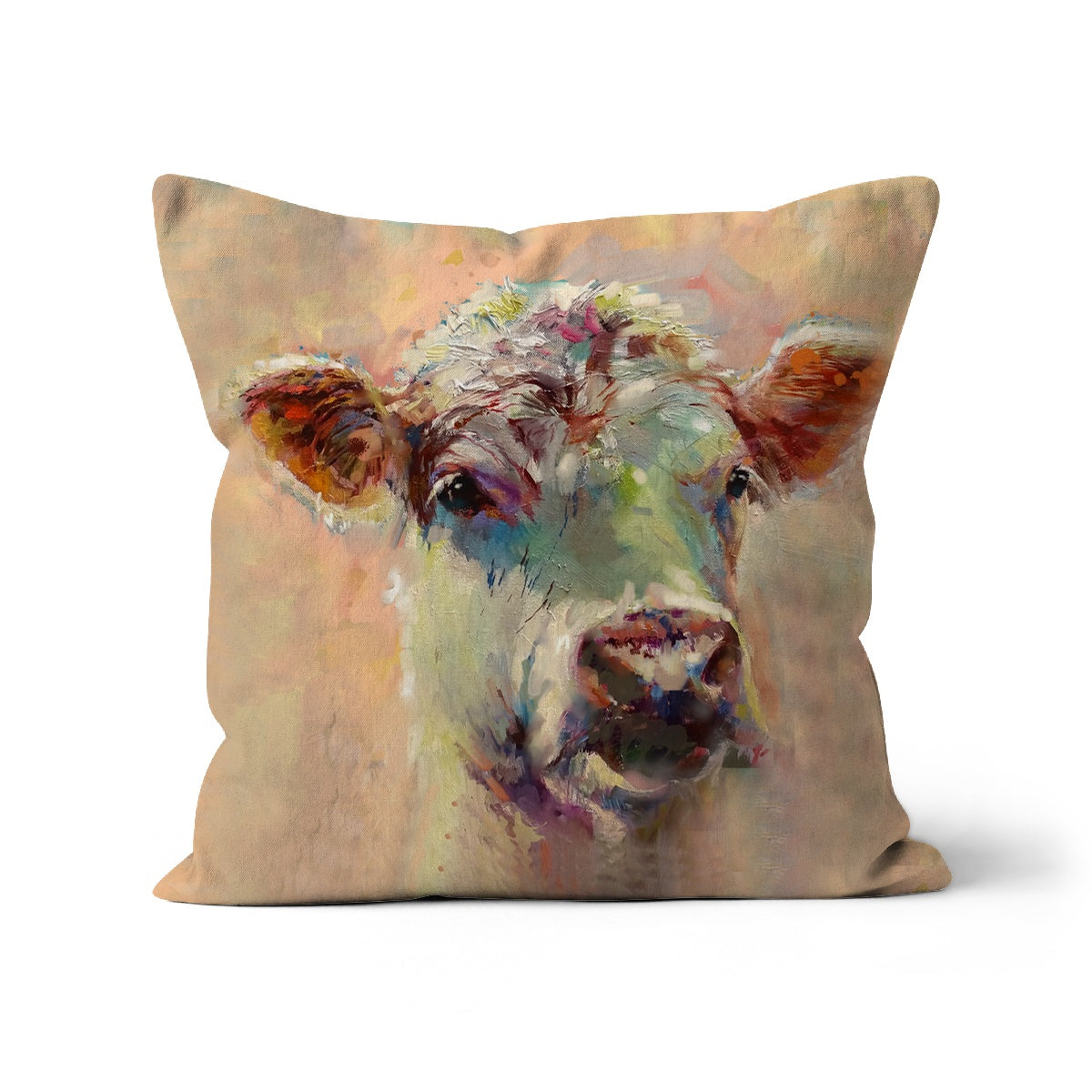 Blossom  Cushion - Animal Art by Susan Gardner - Contemporary Expressionist - Colourful Fine Art