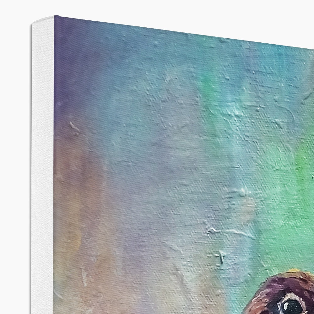 Little Grouse Canvas - Animal Art by Susan Gardner - Contemporary Expressionist - Colourful Fine Art