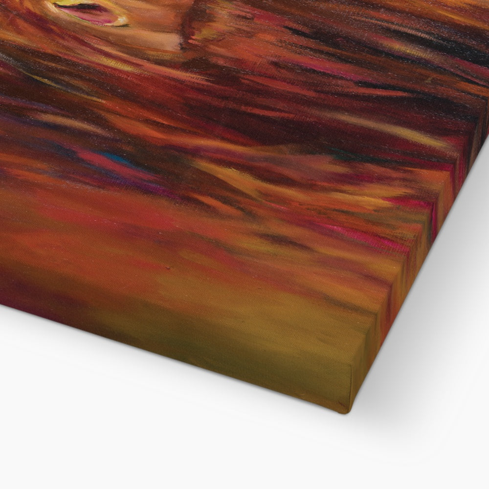 Glencoe Canvas - Animal Art by Susan Gardner - Contemporary Expressionist - Colourful Fine Art